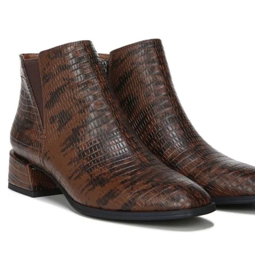 Franco Sarto Snakeskin Ankle Booties